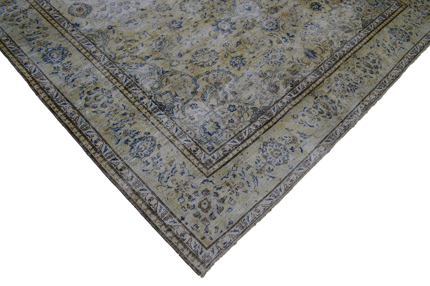 Vintage Distressed Persian Rug – Oatmeal Mist