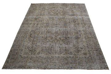 DISTRESSED Vintage Persian Rug, 292 x 377 cm