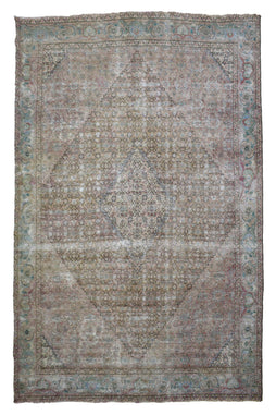 DISTRESSED Vintage Persian Rug, 280 x 409 cm