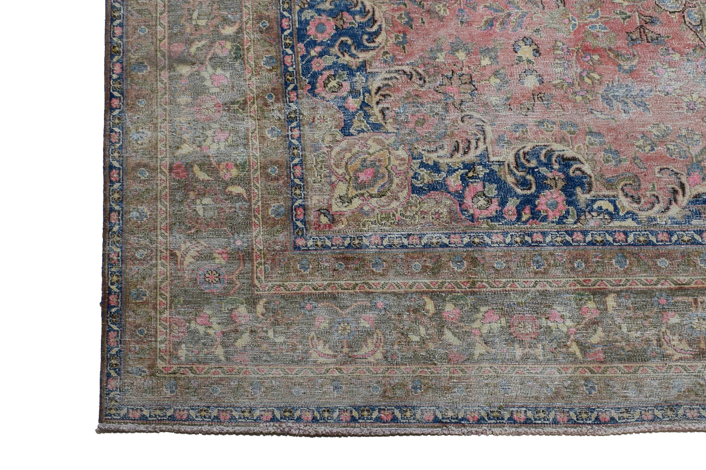 Vintage Distressed Persian Rug – Ivory Whisper
