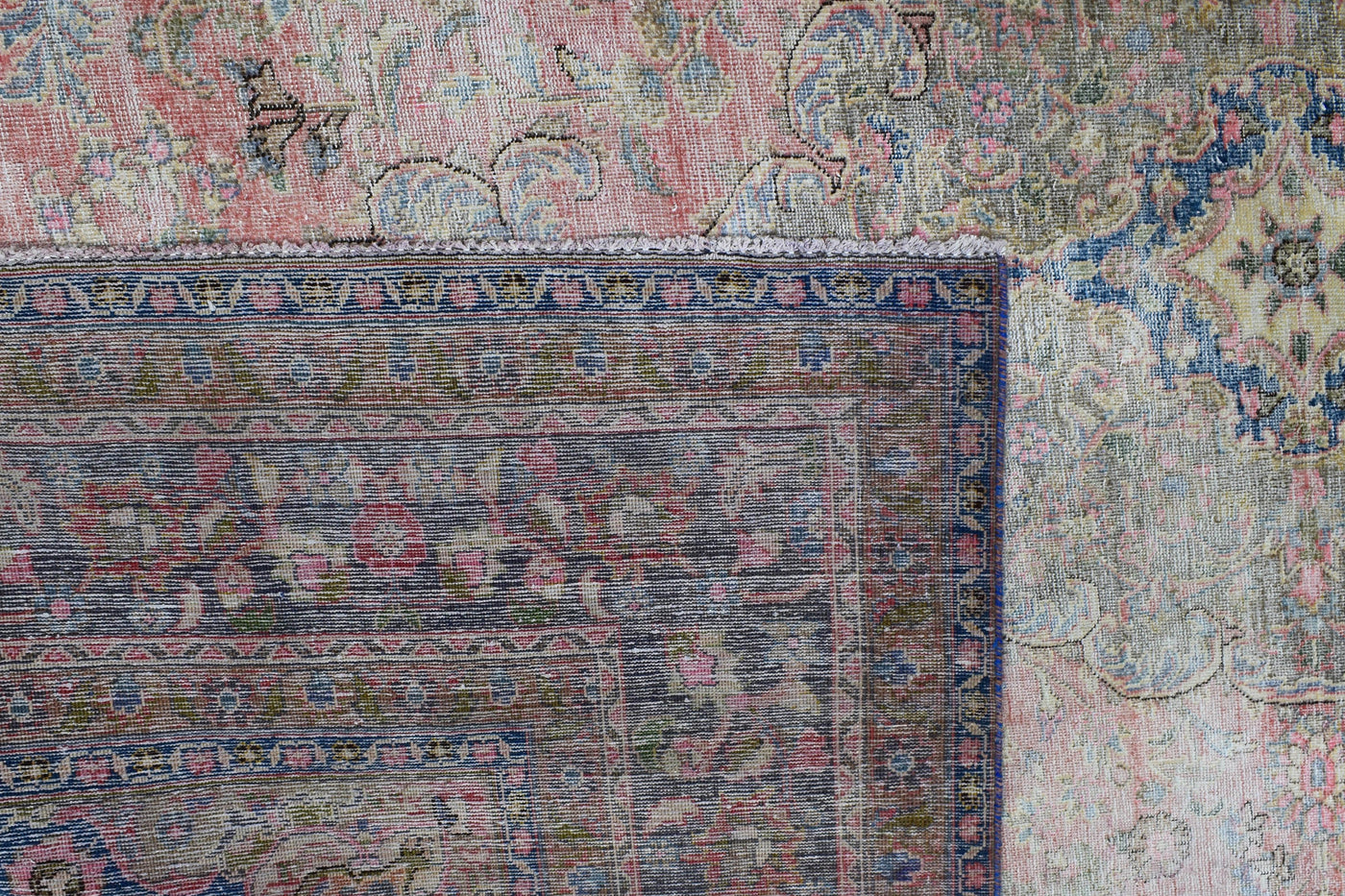Vintage Distressed Persian Rug – Ivory Whisper