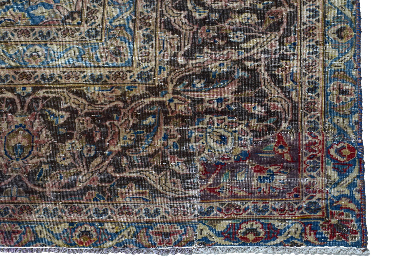 Vintage Distressed Persian Rug – Pebble Aura