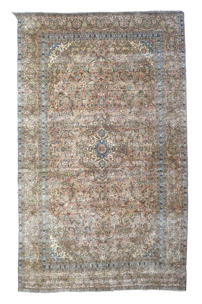 DISTRESSED Vintage Persian Rug, 284 x 375 cm