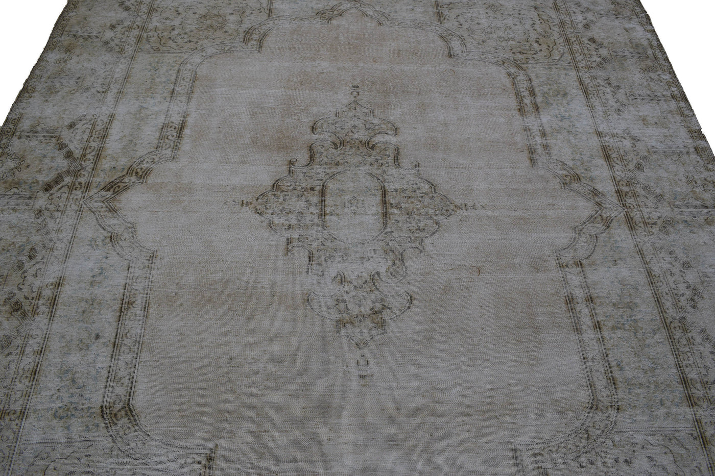 Vintage Distressed Persian Rug – Pebble Relic