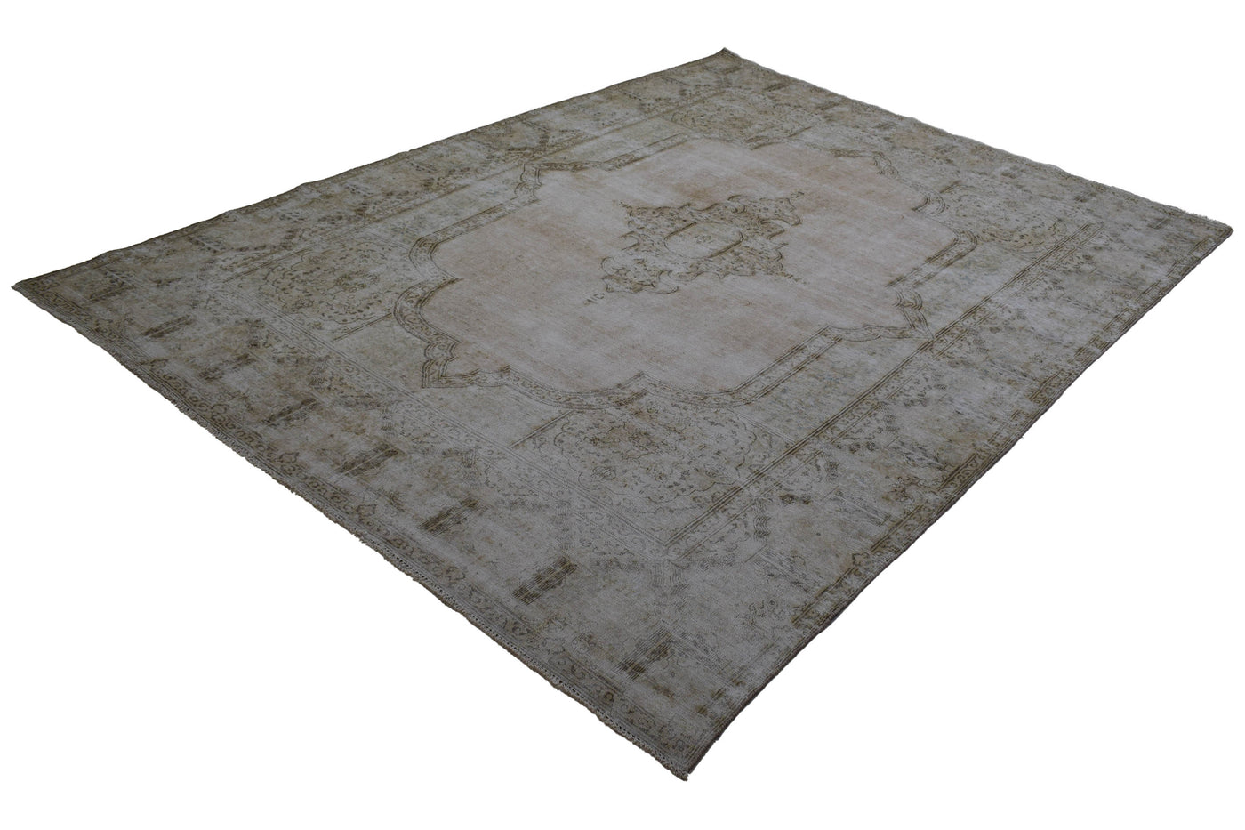 Vintage Distressed Persian Rug – Pebble Relic