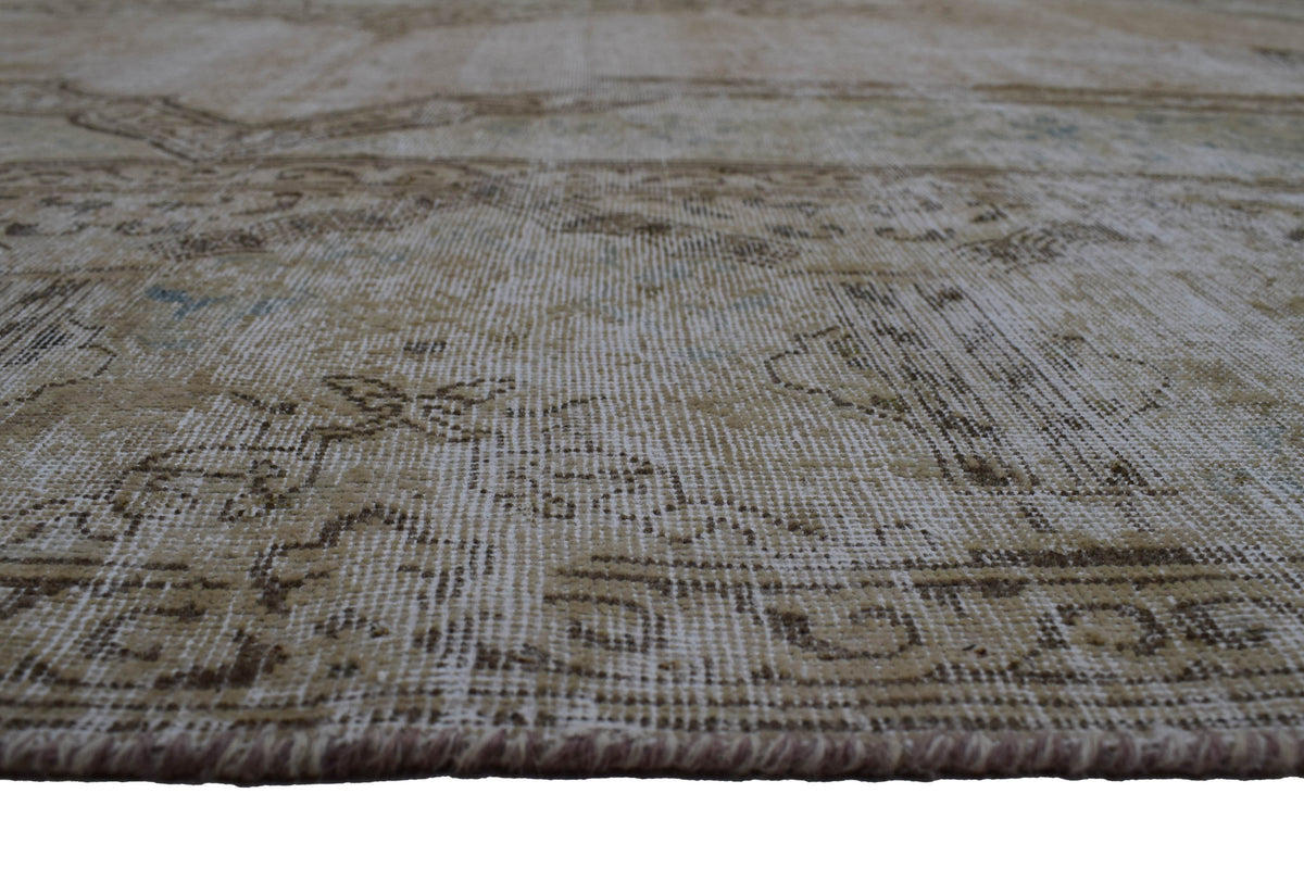 Vintage Distressed Persian Rug – Pebble Relic