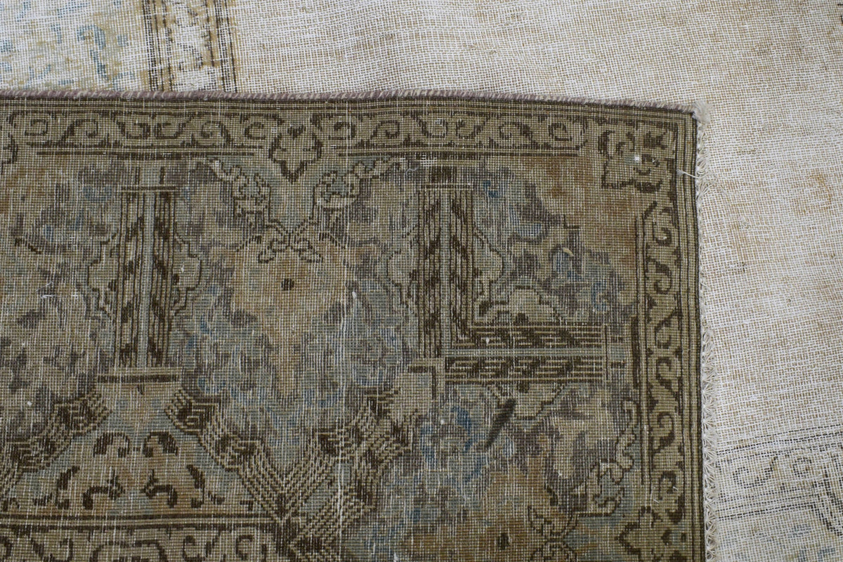 Vintage Distressed Persian Rug – Pebble Relic