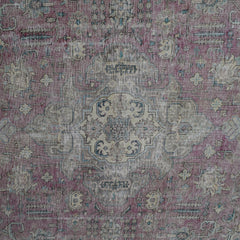 DISTRESSED Hand Knotted Vintage Persian Rug, 275 x 363 cm (Clearance)