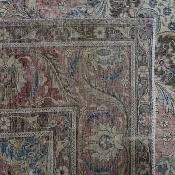 DISTRESSED Hand Knotted Vintage Persian Rug, 292 x 363 cm (Clearance)