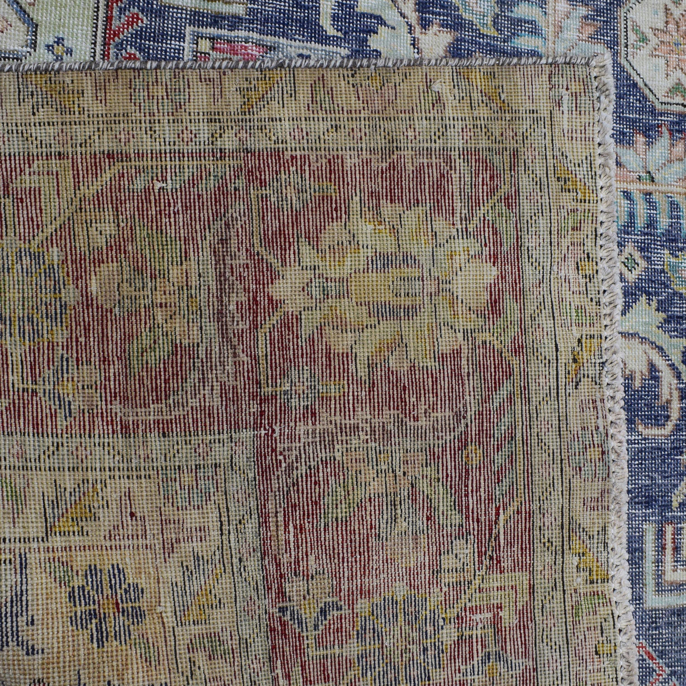 Vintage Distressed Persian Rug – Marine Echo