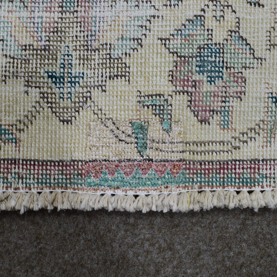 DISTRESSED Hand Knotted Vintage Persian Rug, 292 x 378 cm