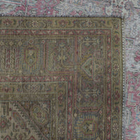 DISTRESSED Hand Knotted Vintage Persian Rug, 235 x 324 cm