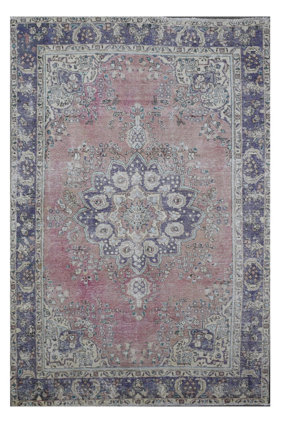 DISTRESSED Hand Knotted Vintage Persian Rug, 197 x 292 cm (Clearance)