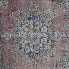 DISTRESSED Hand Knotted Vintage Persian Rug, 197 x 292 cm (Clearance)
