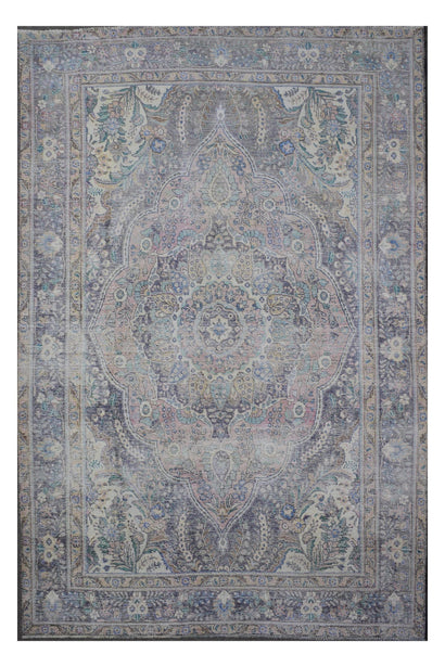 DISTRESSED Hand Knotted Vintage Persian Rug, 236 x 330 cm (Clearance)