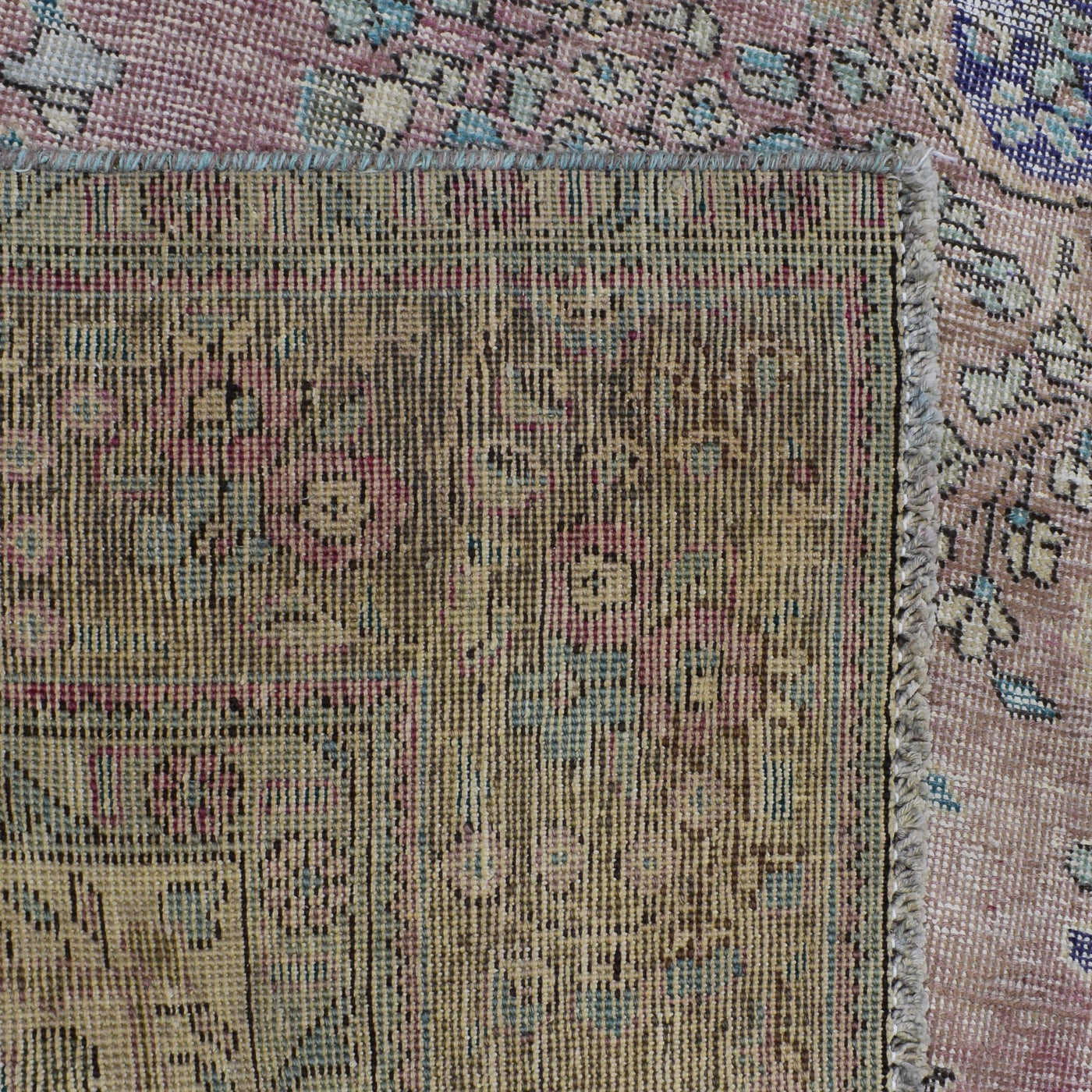 Vintage Distressed Persian Rug – Pearl Mirage