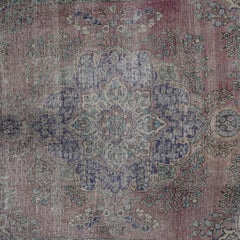 DISTRESSED Hand Knotted Vintage Persian Rug, 203 x 280 cm (Clearance)