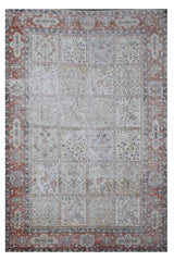 DISTRESSED Hand Knotted Vintage Persian Rug, 200 x 305 cm (Clearance)