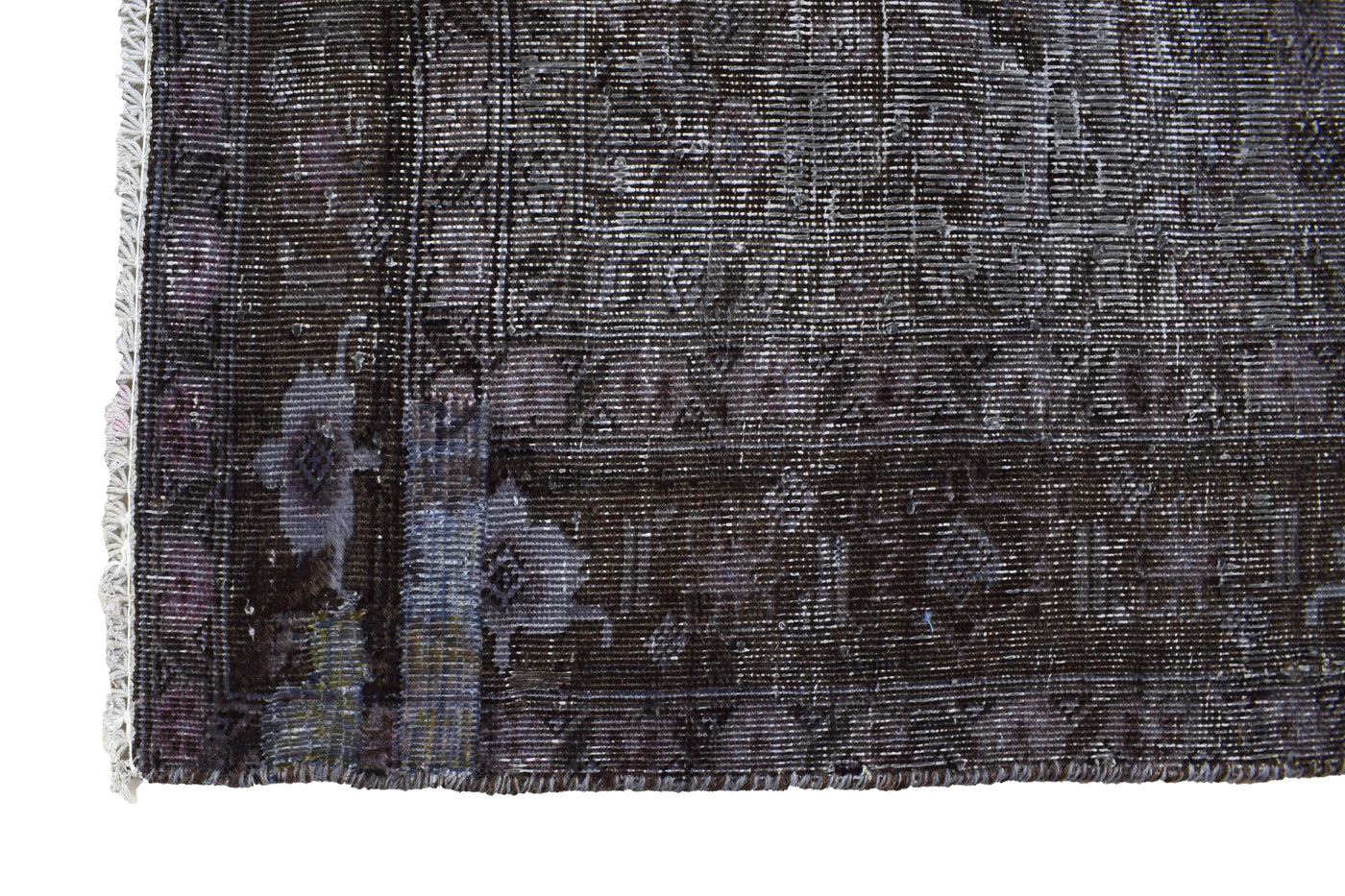 Vintage Overdyed Persian Rug – Noir Mirage