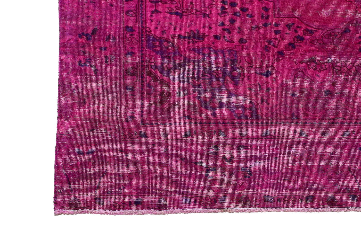 Vintage Overdyed Persian Rug – Pebble Drift