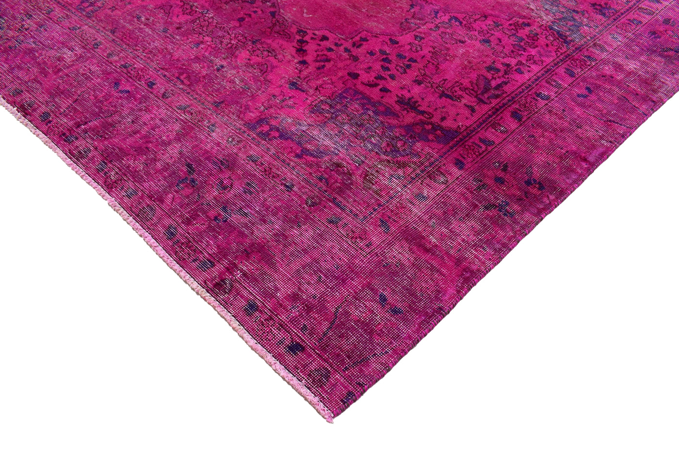 Vintage Overdyed Persian Rug – Pebble Drift