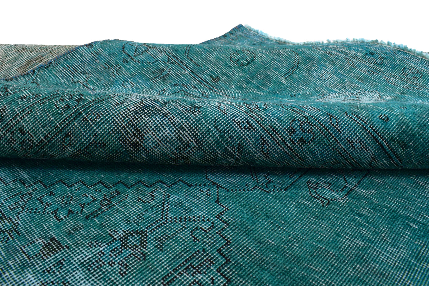 Vintage Overdyed Persian Rug – Marine Drift
