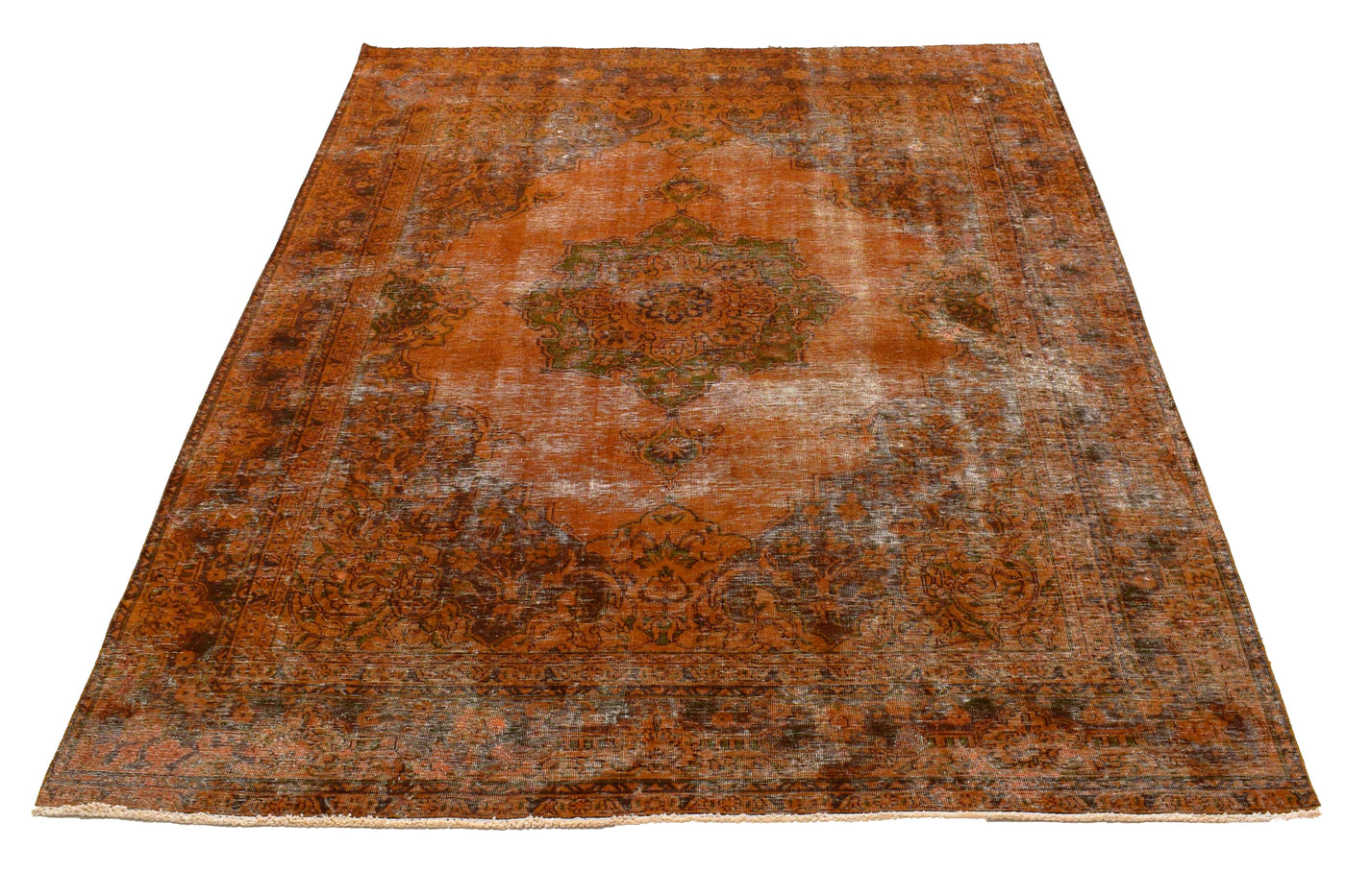 Vintage Overdyed Persian Rug – Sienna Echo