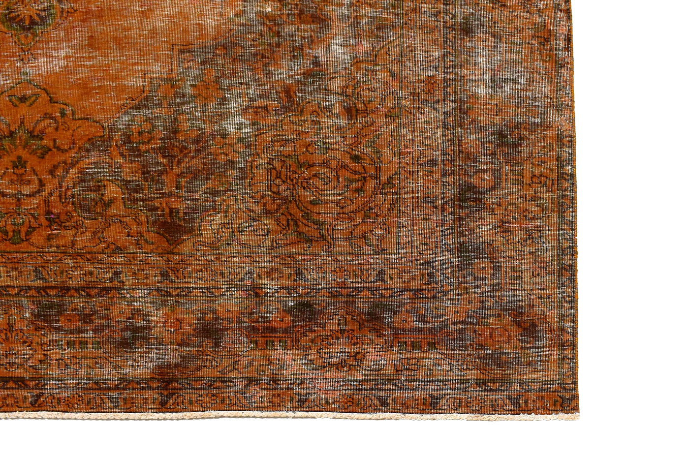 Vintage Overdyed Persian Rug – Sienna Echo