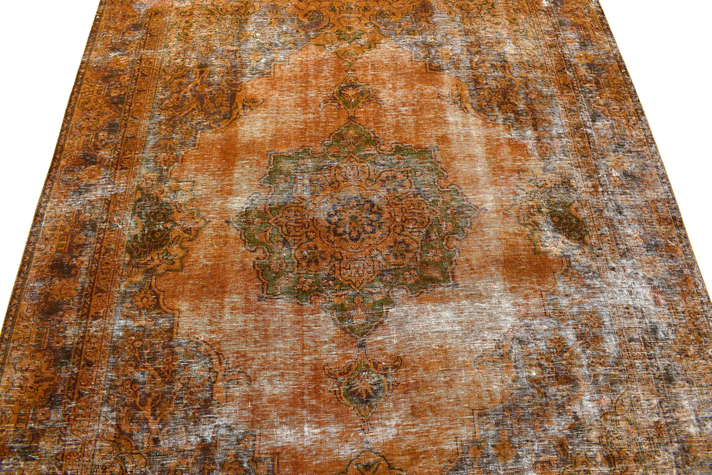 Vintage Overdyed Persian Rug – Sienna Echo