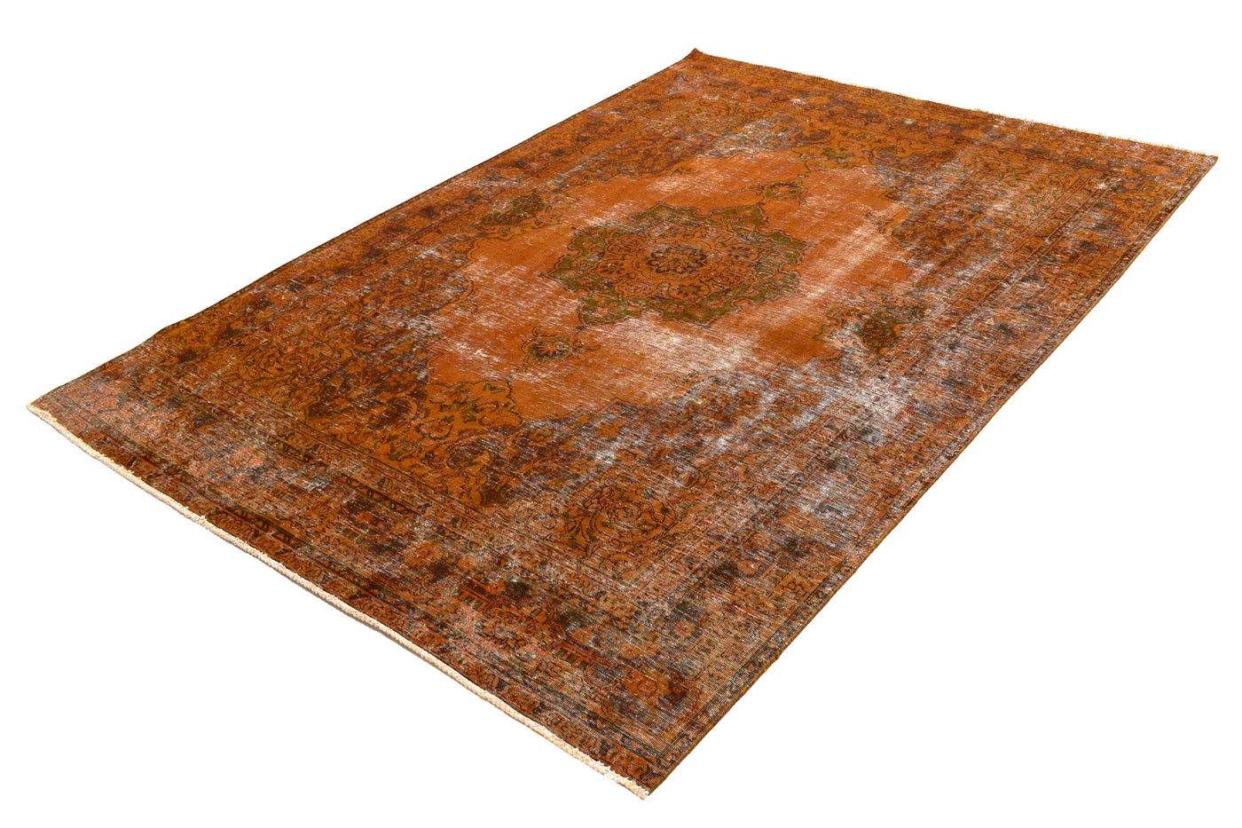 Vintage Overdyed Persian Rug – Sienna Echo