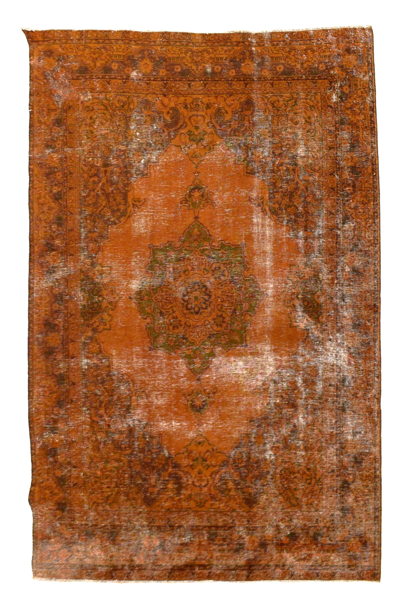 Vintage Overdyed Persian Rug – Sienna Echo
