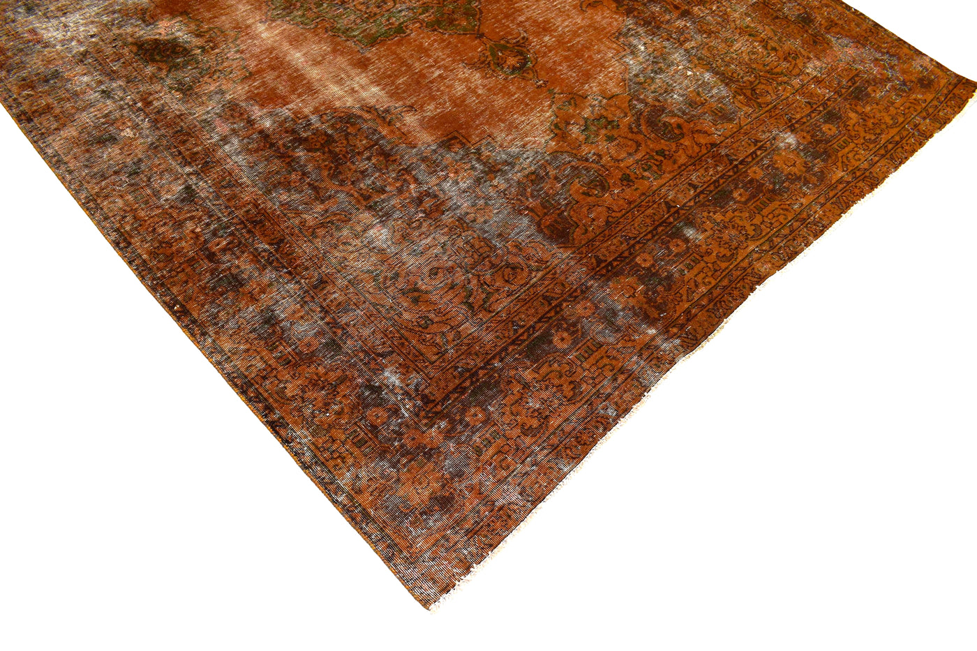 Vintage Overdyed Persian Rug – Sienna Echo