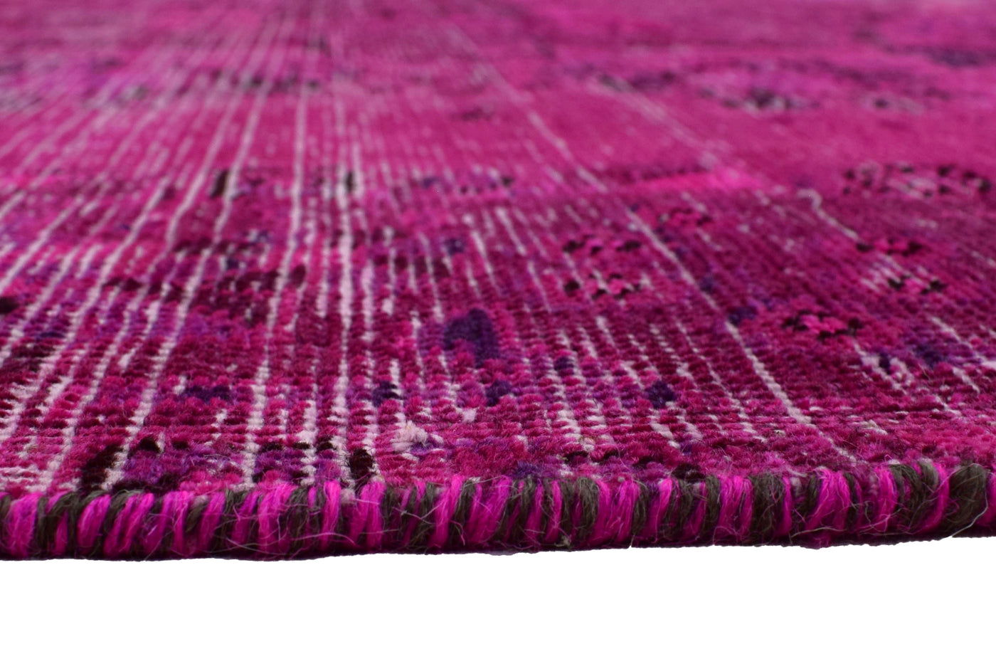 Vintage Overdyed Persian Rug – Coal Mirage