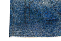 Vintage Overdyed Persian Rug – Azure Echo
