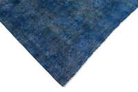 Vintage Overdyed Persian Rug – Azure Echo