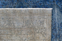 Vintage Overdyed Persian Rug – Azure Echo