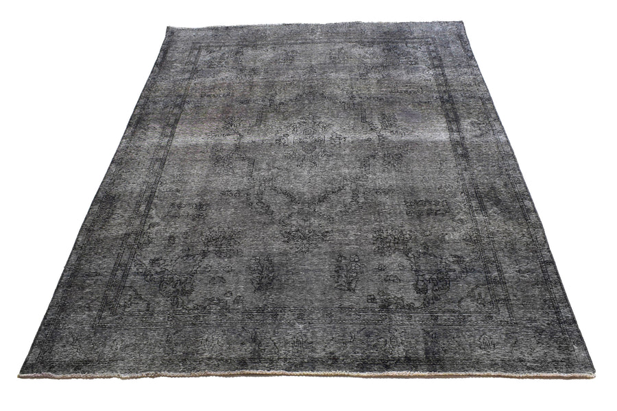 Vintage Overdyed Persian Rug – Midnight Mist