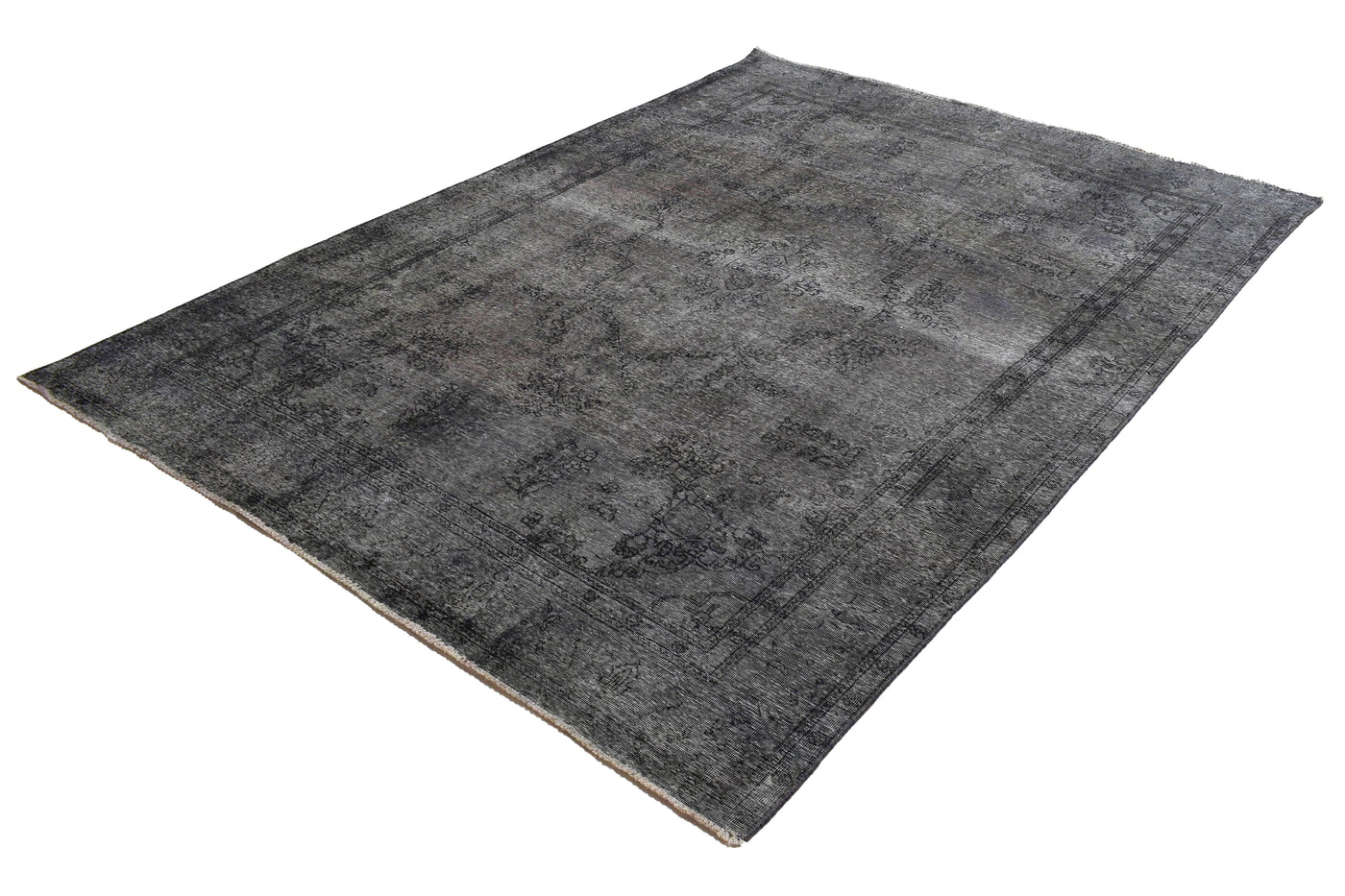 Vintage Overdyed Persian Rug – Midnight Mist