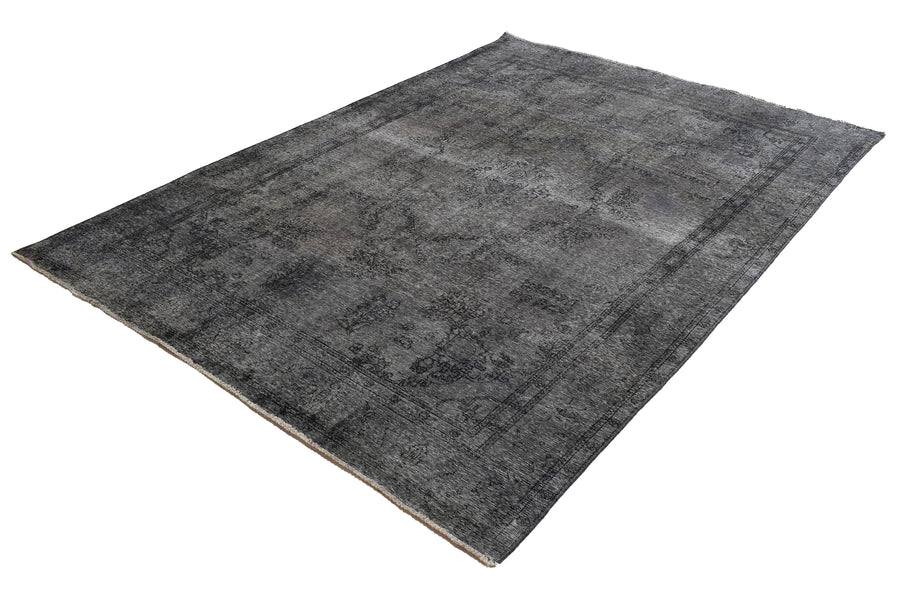 Vintage Overdyed Persian Rug – Midnight Mist