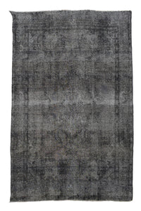 Vintage Overdyed Persian Rug – Midnight Mist
