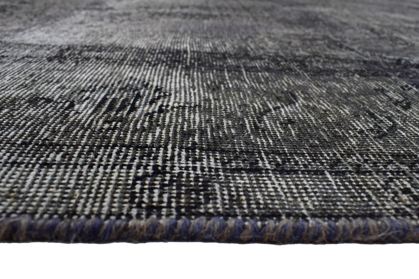 Vintage Overdyed Persian Rug – Midnight Mist