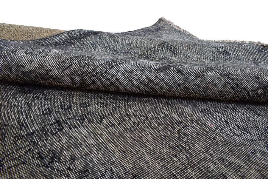 Vintage Overdyed Persian Rug – Midnight Mist